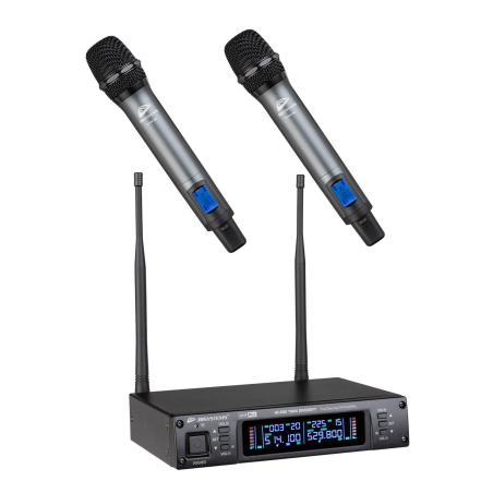Micros chant sans fil - JB Systems - PACK-HF-PRO-TWIN/MIC