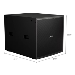 	Caissons de basse passifs - Bose Professional - ShowTime STS118E Black