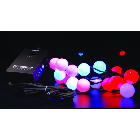 Jeux de lumière extérieurs - Showtec - Bande Festoon Q4 IP65