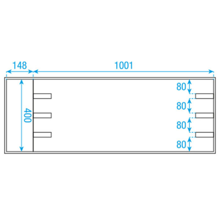 Flight cases éclairage - Showtec - Case pour 12x Sunstrip Active