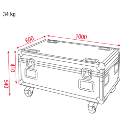 	Flight cases éclairage - Showtec - Case pour 4x Helix S5000