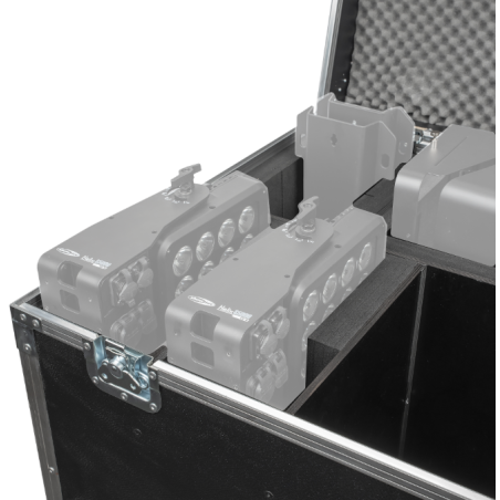 Flight cases éclairage - Showtec - 4x Helix S5000 et accessoires
