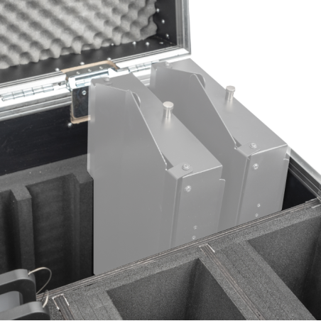 Flight cases éclairage - Showtec - 4x Helix S5000 et accessoires