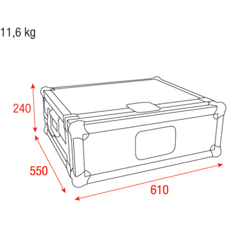 Flight cases éclairage - Showtec - Case pour LAMPY 20