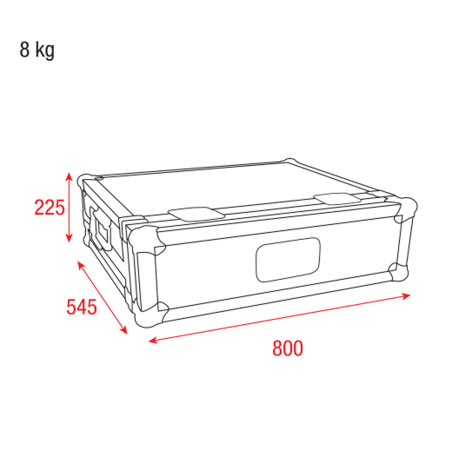 Flight cases éclairage - Showtec - Case pour LAMPY 40