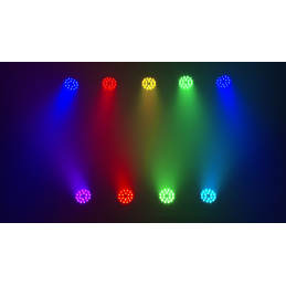	Projecteurs PAR LED - Showtec - Compact Par 18 Q4 (Noir)