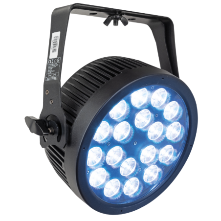 Projecteurs PAR LED - Showtec - Compact Par 18 Q4 (Noir)