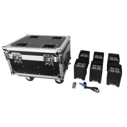 Projecteurs sur batteries - Showtec - EventLITE 4/10 Q6 Set