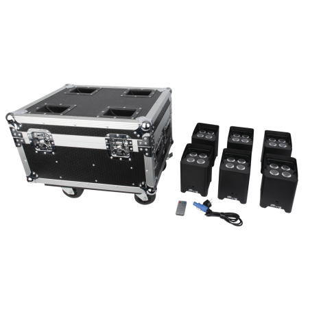 Projecteurs sur batteries - Showtec - EventLITE 4/10 Q6 Set