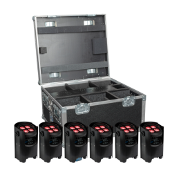 Projecteurs sur batteries - Showtec - EventSpot 1600 Q4 Set (Noir)
