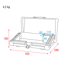 	Flight cases éclairage - Showtec - Flight Case pour ColorCue 2