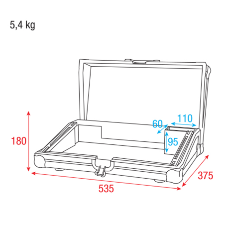 Flight cases éclairage - Showtec - Flight Case pour ColorCue 3