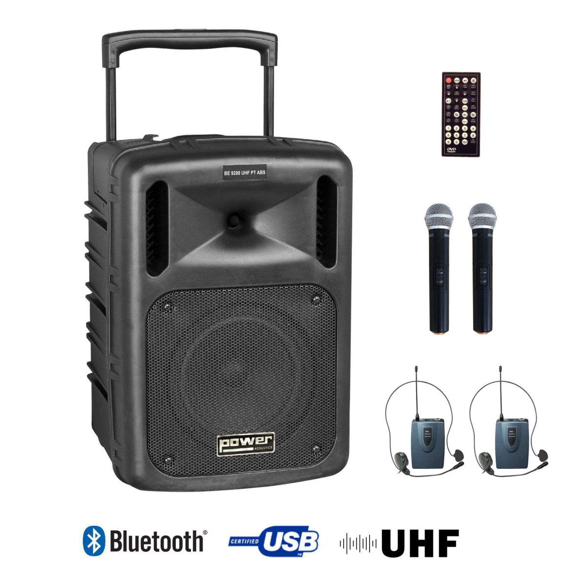 Sonos portables sur batteries - Power Acoustics - Sonorisation - BE 9208 PT CD G2