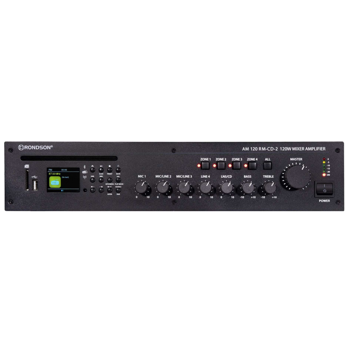 Ampli ligne 100V - Rondson - AM 240 RM-CD-2