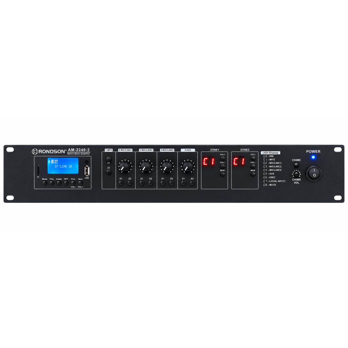 Ampli ligne 100V - Rondson - AM-2240-2