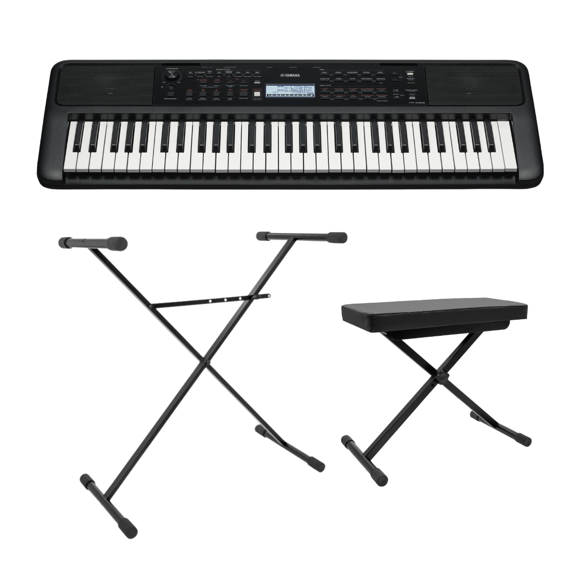Packs Claviers et Synthé - Yamaha - Pack PSR-E383 + KS 1 + ST-1