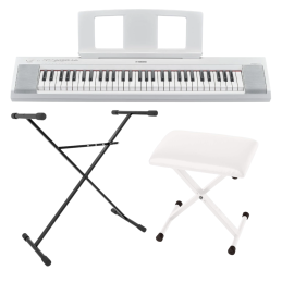 	Packs Claviers et Synthé - Yamaha - Pack NP-15 Blanc + KS 1 +...