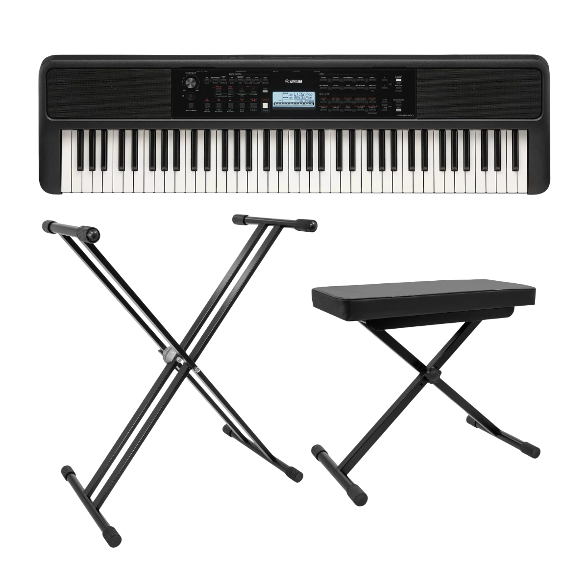 Packs Claviers et Synthé - Yamaha - Pack PSR-EW320 + KS 3 + ST-1