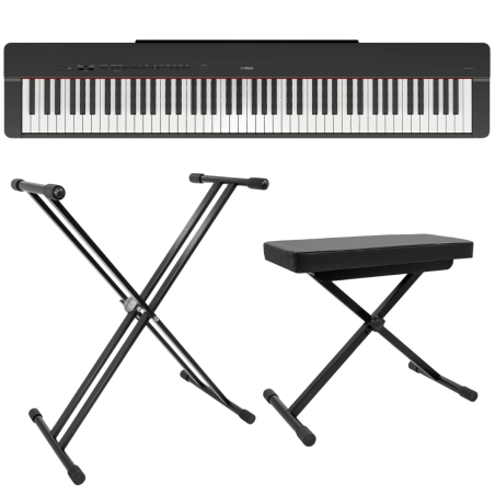 Packs Claviers et Synthé - Yamaha - Pack P-225 Noir + KS 3 + ST-1