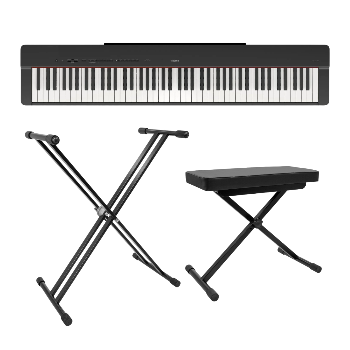 Packs Claviers et Synthé - Yamaha - Pack P-225 Noir + KS 3 + ST-1