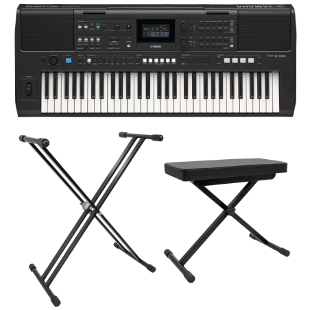 Packs Claviers et Synthé - Yamaha - Pack PSR-E483 + KS 3 + ST-1