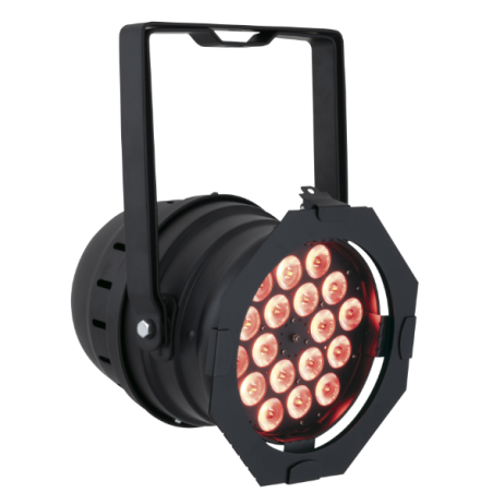 Projecteurs PAR LED Wash - Showtec - LED Par 64 Short Q4-18 (Noir)
