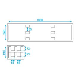 	Flight cases éclairage - Showgear - Case pour 4x LED Bar