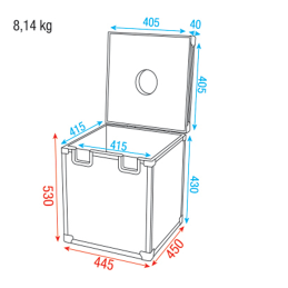 	Flight cases éclairage - Showgear - Case pour boule à facettes...