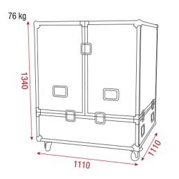 	Flight cases éclairage - Showgear - Case pour boule à facettes...