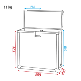 	Flight cases éclairage - Showgear - Case pour 2x Scanner