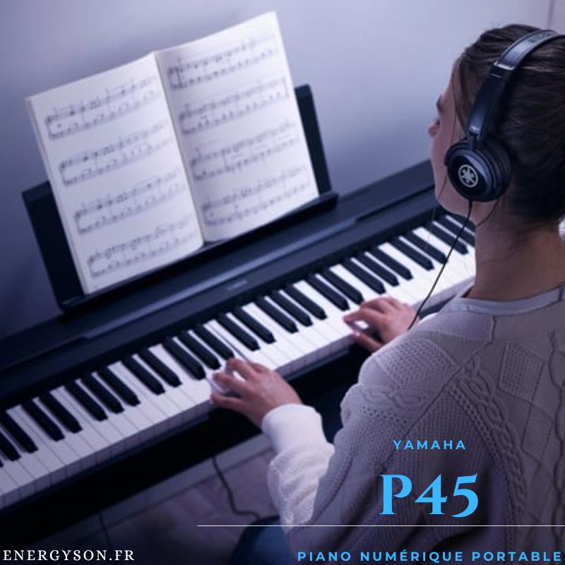Yamaha P45 Le piano numérique portable au toucher naturel pour débutants