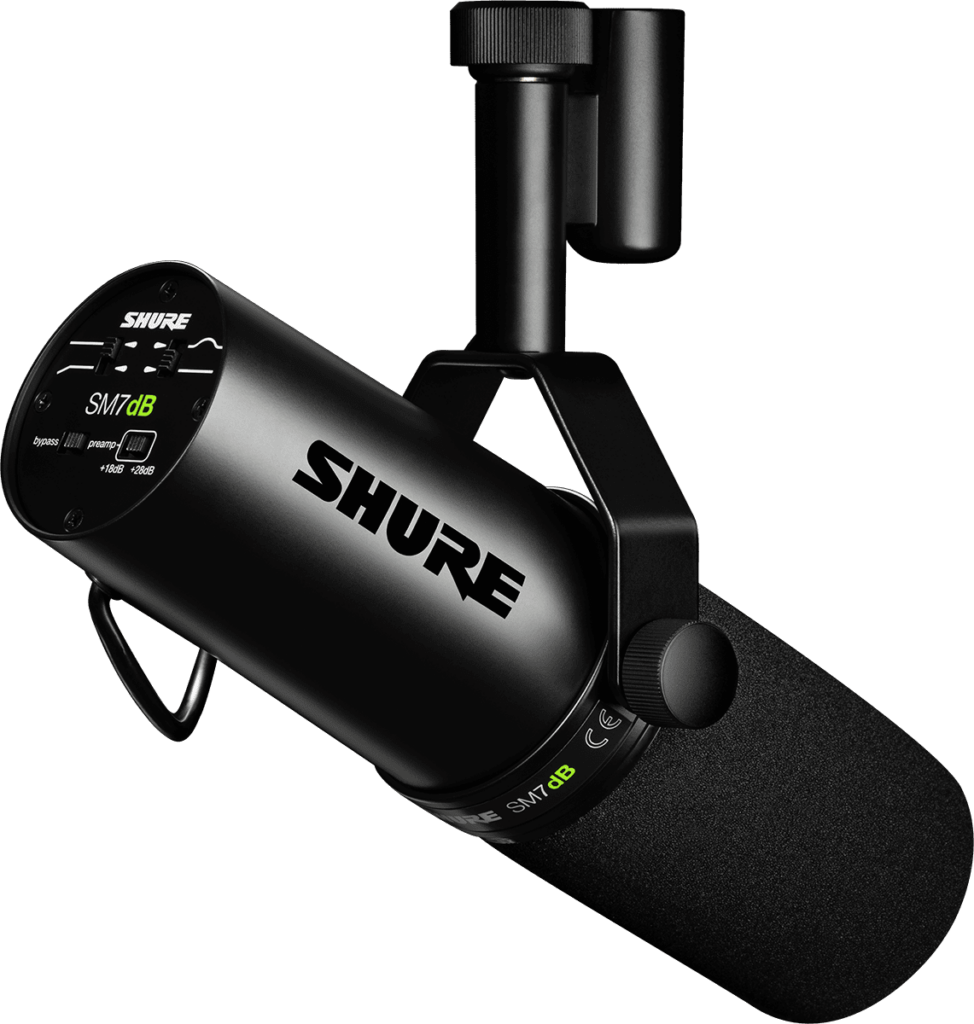 Caractéristiques clés du SM7dB de Shure  performance Audio, préampli intégré et plus