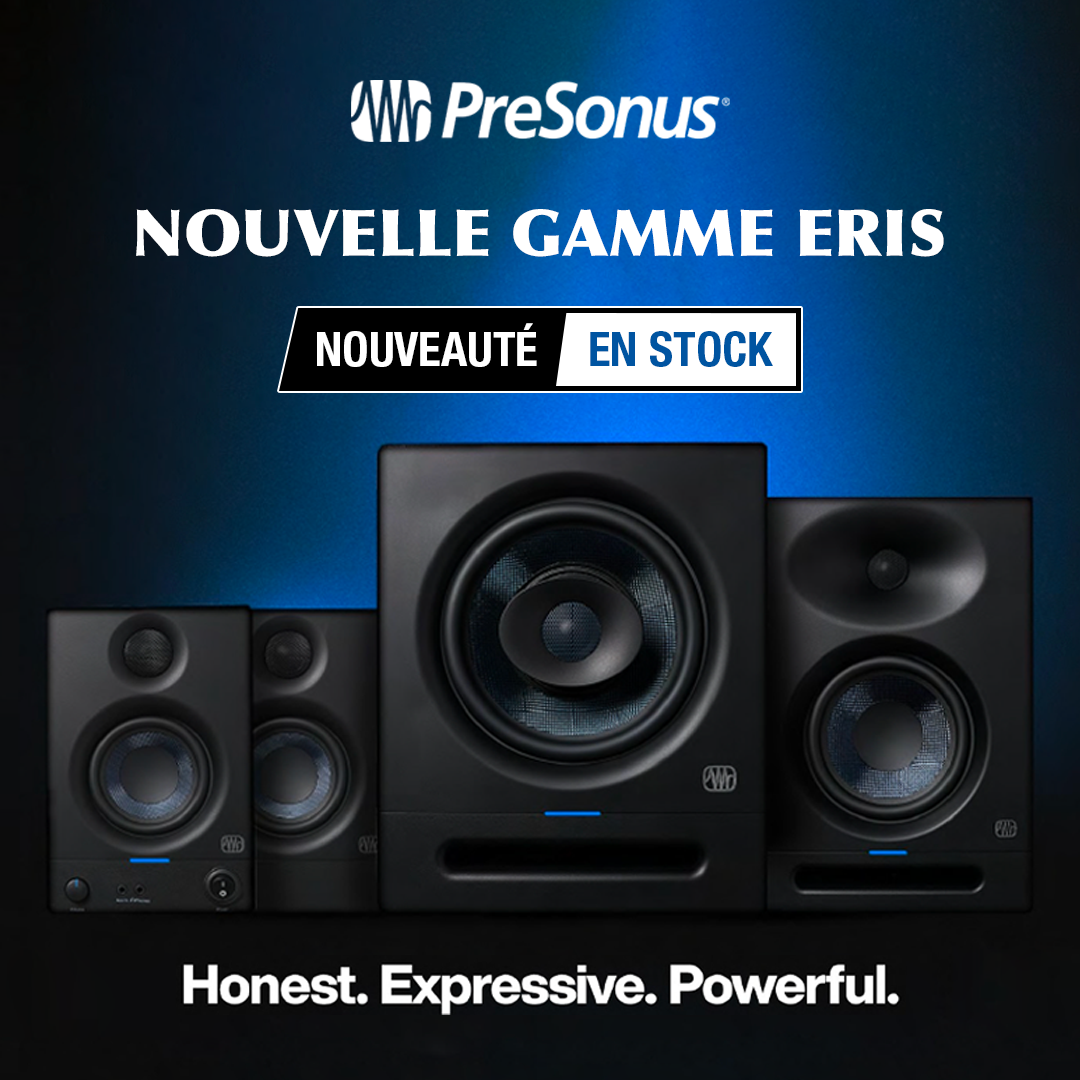 Nouvelle gamme d'enceintes de monitoring home studio ERIS de PreSonus :  Guide d'achat, avis, test, comparatif et prix