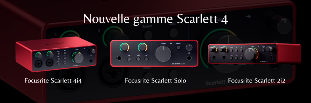 Focusrite Scarlett 4 : La révolution des cartes son pour votre Home Studio - Comparatif, avis, test et prix