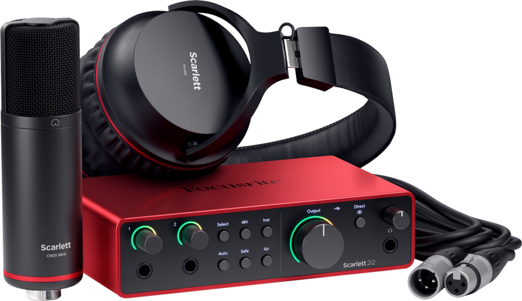 Focusrite Scarlett 4 Studio : le pack Home Studio pour une créativité sans limites