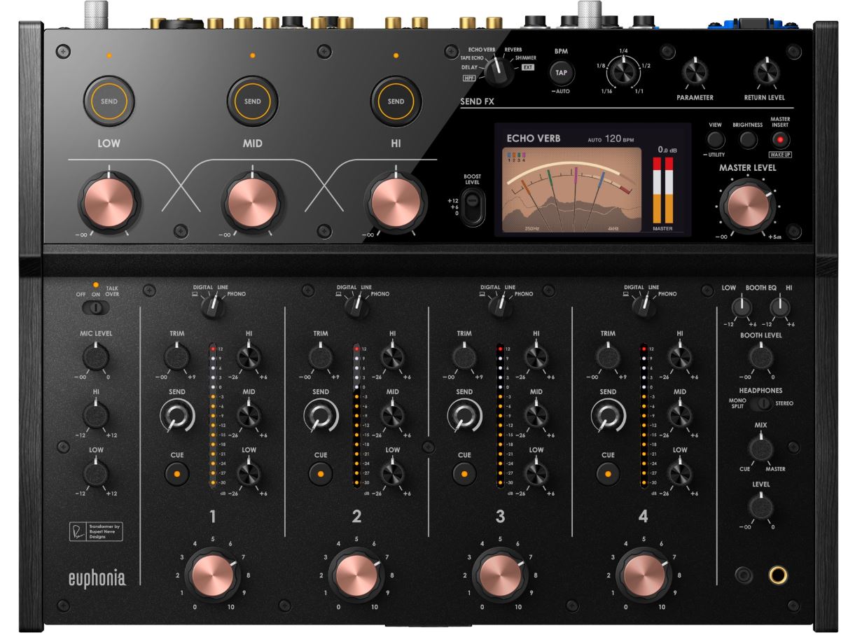 AlphaTheta Euphonia, nouvelle table de mixage DJ rotative professionnelle Avis, test, prix, comparatif et guide d'achat