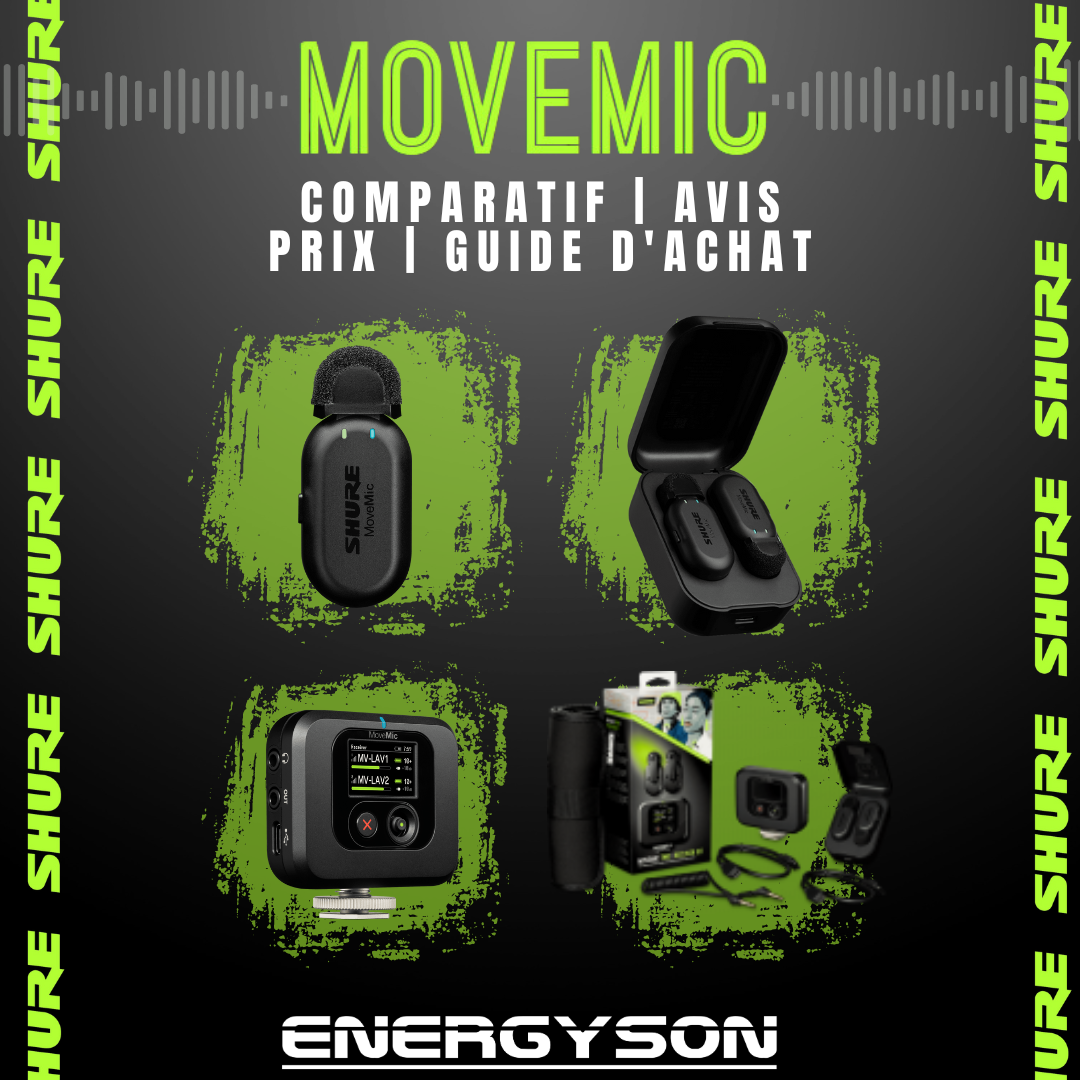 MoveMic, nouvelle gamme Shure de Micro-cravate et récepteur caméra Comparatif, avis, prix et guide d'achat