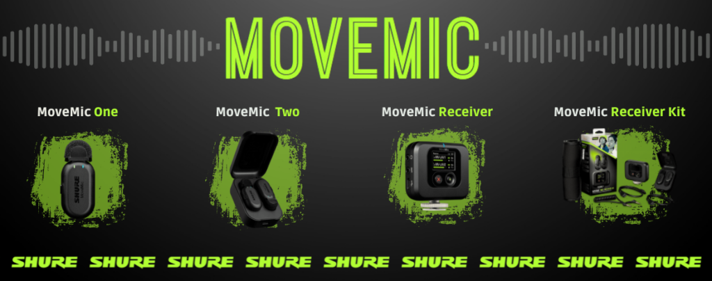 MoveMic, nouvelle gamme Shure de Micro-cravate et récepteur caméra  Comparatif, avis, test et guide d'achat
