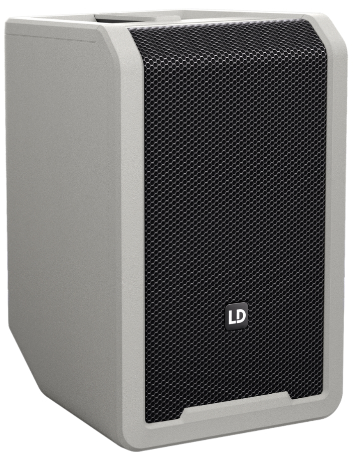 Modèle LD Systems ANNY 8 en finition grise, enceinte portable Bluetooth professionnelle alliant style sobre et performance audio. Un excellent choix pour les musiciens ou animateurs en déplacement. Comparatif 2025.