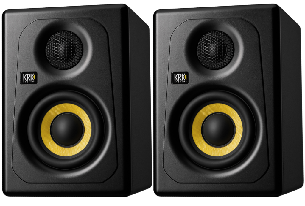 Enceintes de monitoring KRK KREATE 3 - Paire compacte 3 pouces à partir de 199 €, idéale pour home studio et petits espaces.