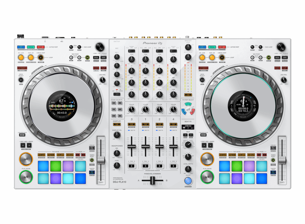 Pioneer DJ AlphaTheta DDJ-FLX10-W blanc caractéristiques