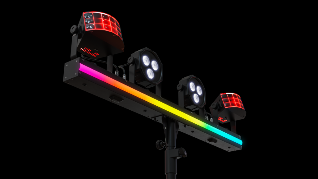 Chauvet DJ GigBAR 3 ILS barre d'éclairage 3-en-1 avec strip LED RGB sur trépied