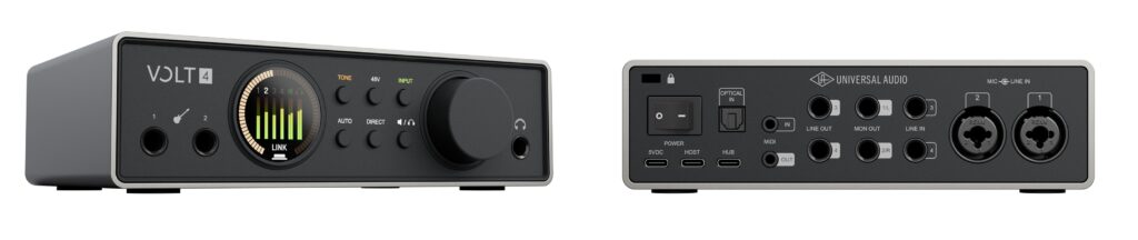 Volt 4 Gen 2 la connectique ADAT et MIDI en format nomade